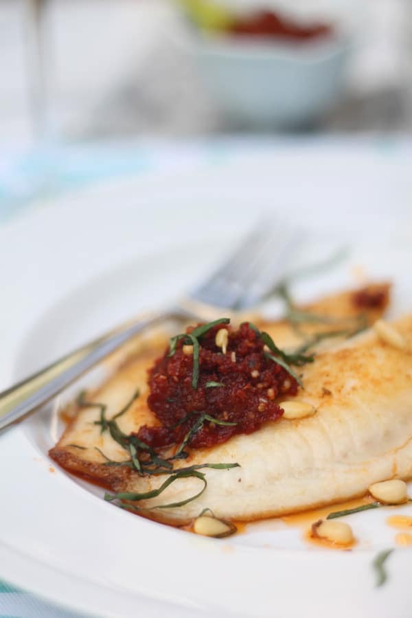Tilapia with Sundried Tomato Pesto The Sustainable Seafood Blog