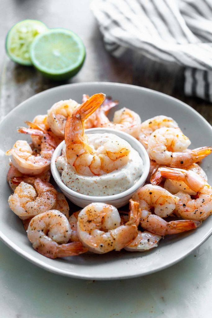 Roasted Shrimp Cocktail with Chipotle Aioli - Cooking for Keeps