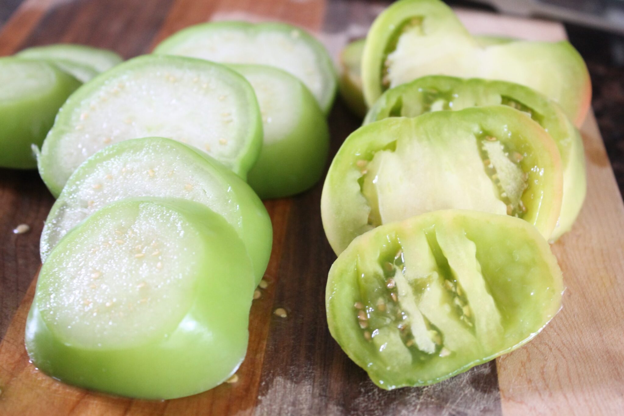 "Fried" Green Tomatillos with Lump Crab and Hollandaise Cooking for Keeps