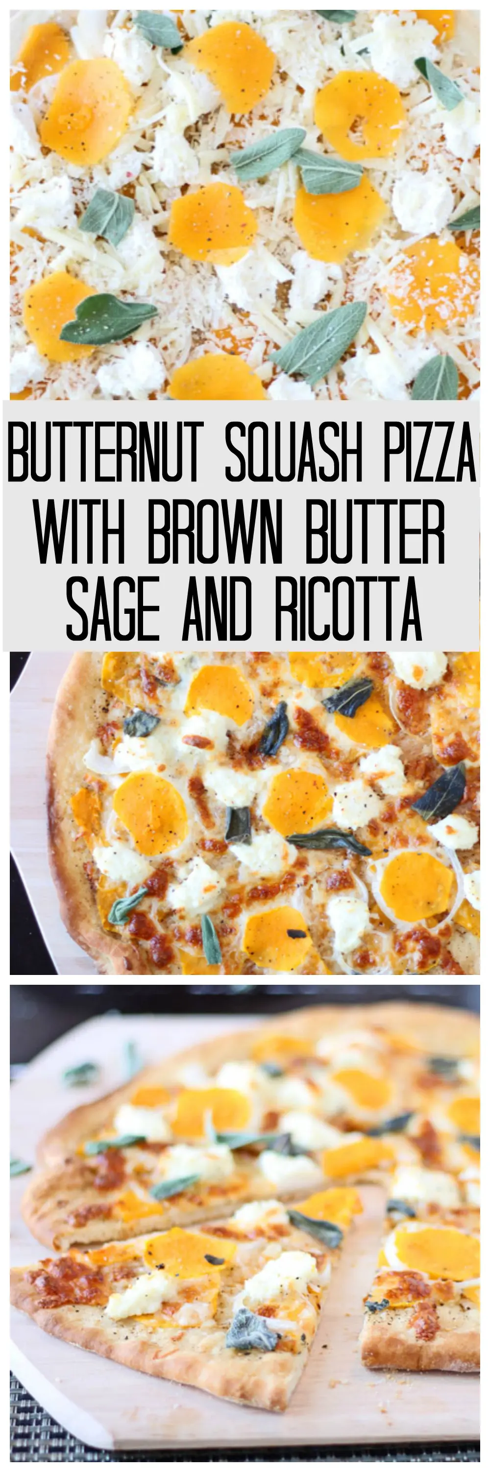 Buternut Squash Pizza with Brown Butter, Sage and Ricotta