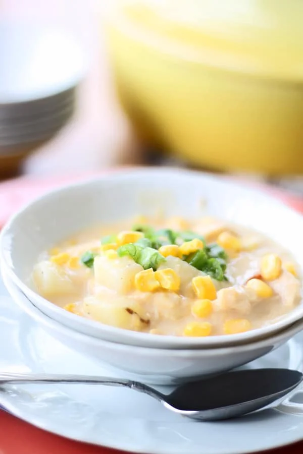 Creamy Potato and Corn Chowder  - Cooking for Keeps