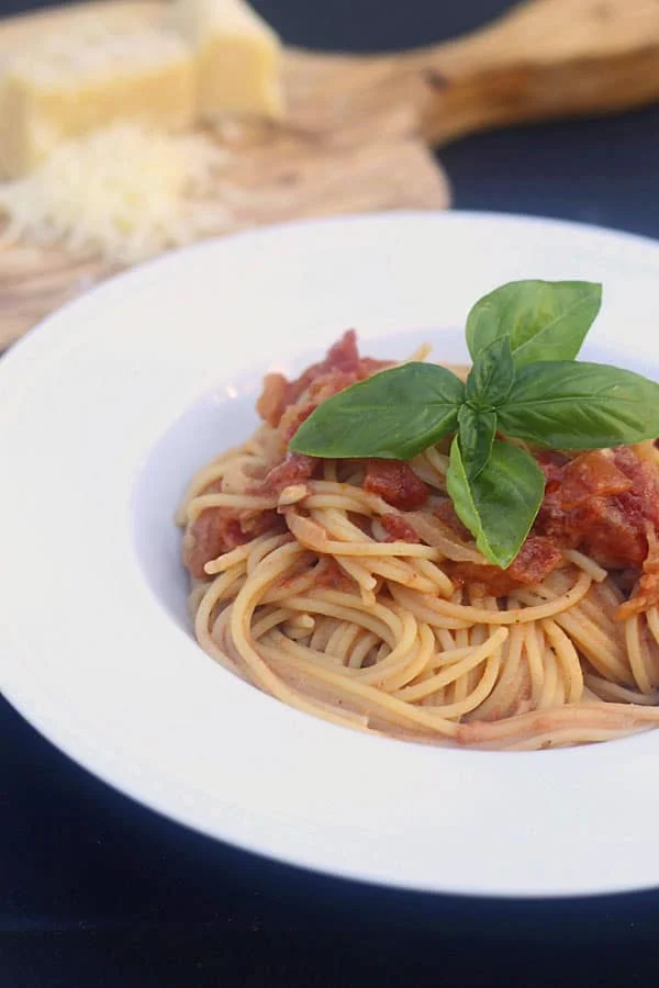Angel Hair Alla Sweet Vermouth with Goat Cheese and Basil 