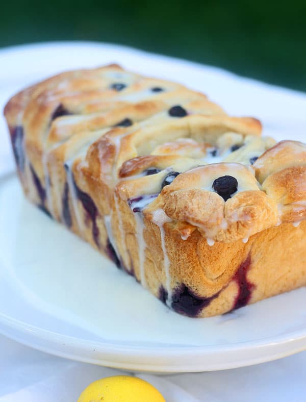 Blueberry Lemon Pull-Apart Bread with Blueberry Compote 4