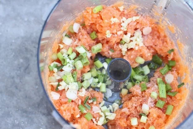 Cobb Salad Salmon Burgers with Blue Cheese Mayo