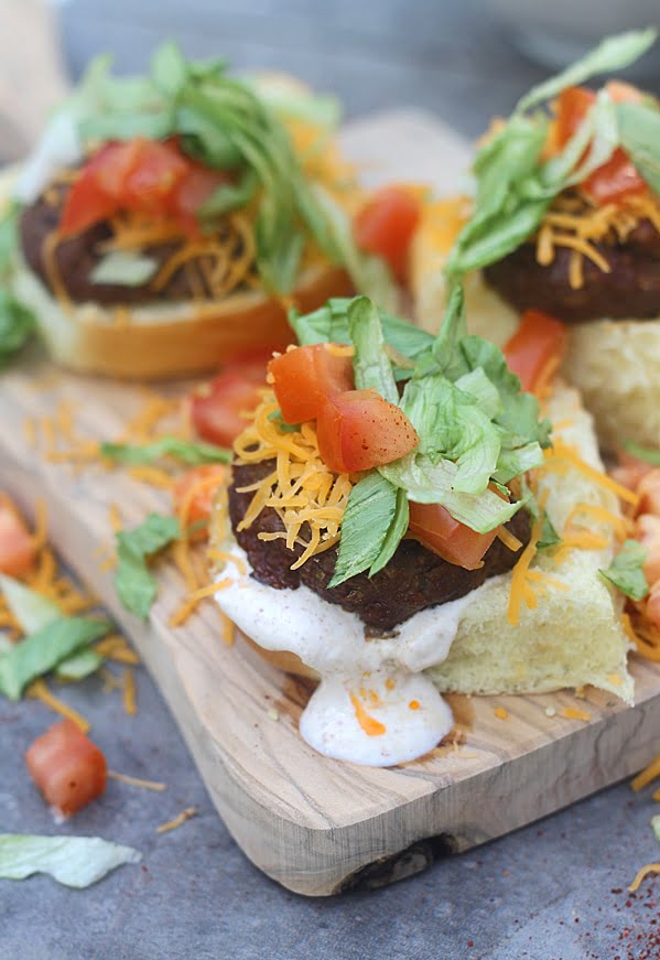 Supreme Taco Burgers with Cumin Sour Cream2