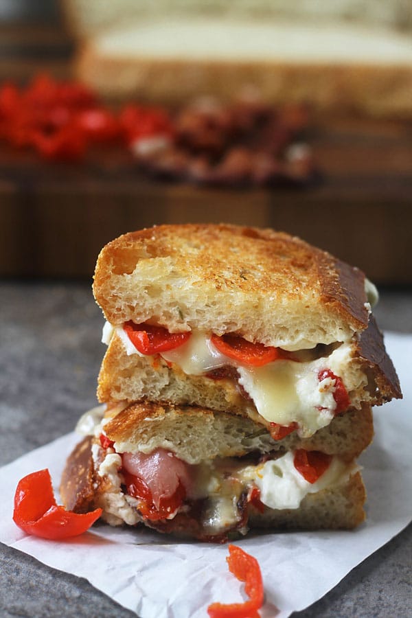 Peppadew Pepper, Goat Cheese and Bacon Grilled Cheese 3_edited-1