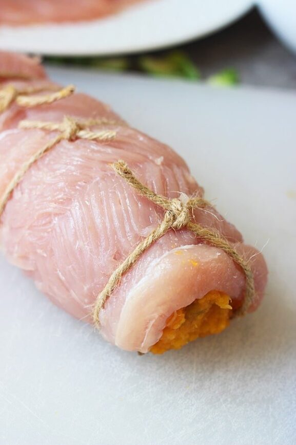 Butternut Squash Turkey Roulade with Apple Cider Gravy Cooking for Keeps