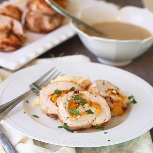 Butternut Squash Turkey Roulade with Apple Cider Gravy PS2