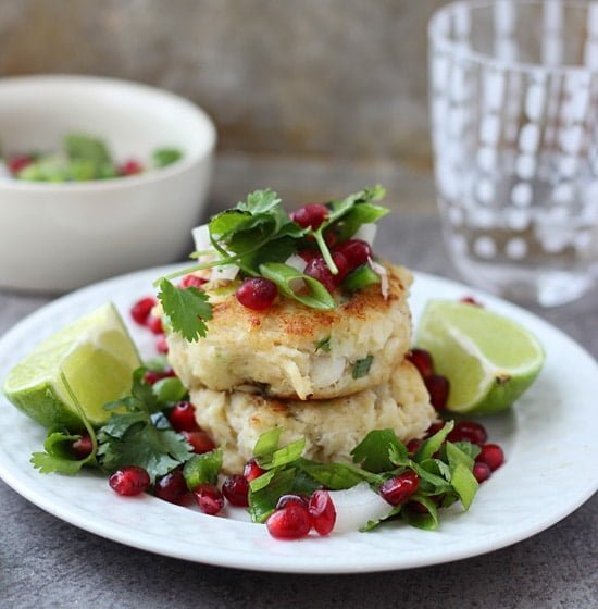 Crispy Crab Cakes with Pomegranate Salsa PS3