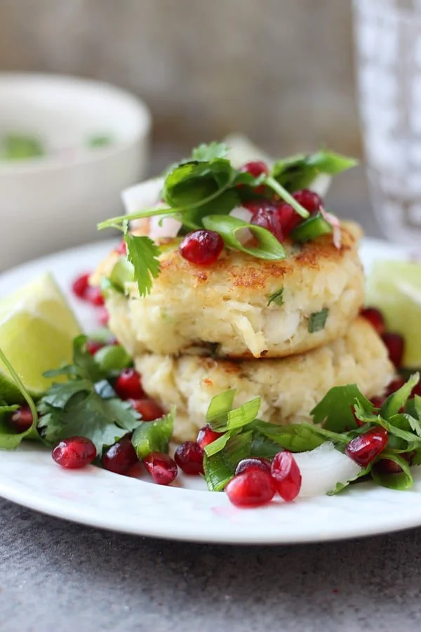 Crispy Crab Cakes with Pomegranate Salsa8