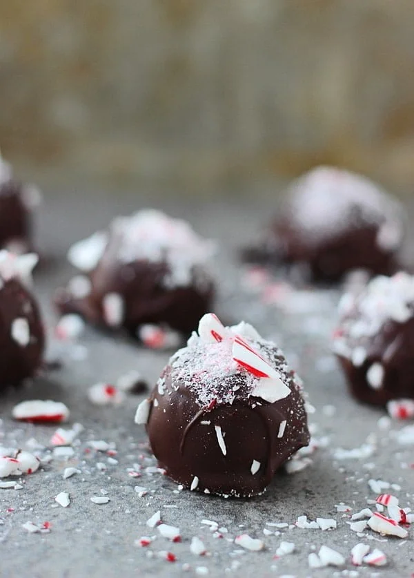 Dark Chocolate Peppermint Oreo Truffles 3