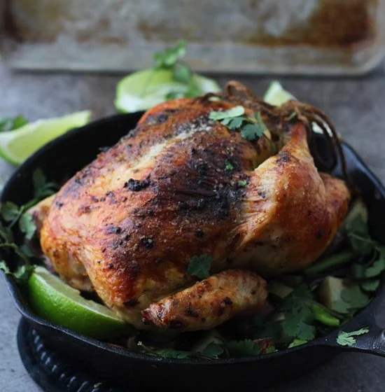 Poblano and Cilantro Roast Chicken PS1