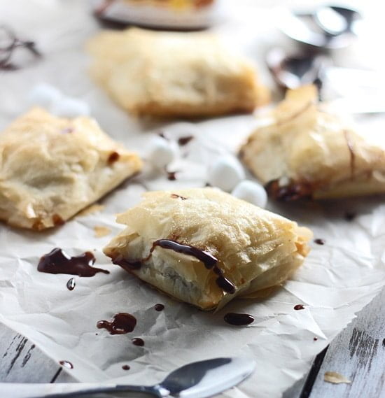 Peanut Butter Nutella Phyllo Pockets 3