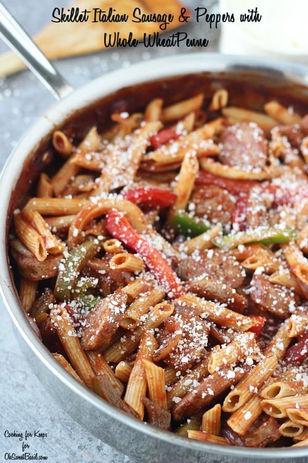 Skillet Sausage and Peppers with Penne 10