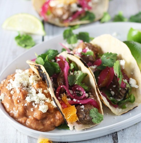 Slow-Cooker Pomegranate Pork Tacos with Cutie Jalapeno Salsa and Quick Pickled Red Onions 9