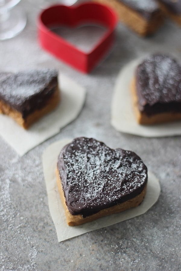 Valentines Chocolate and Peanut Butter Hearts 9