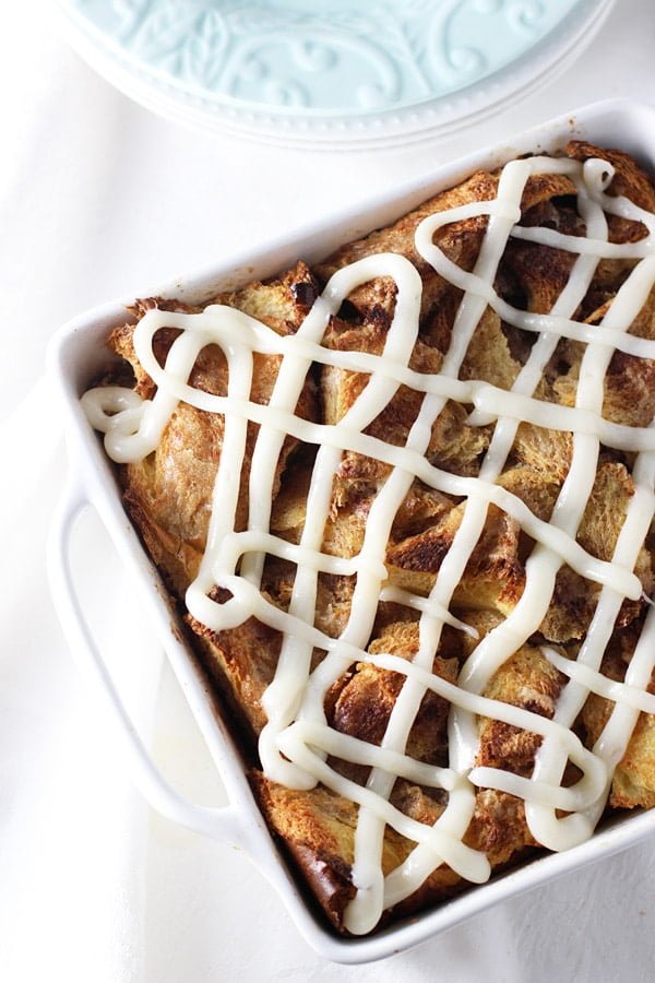 Gooey Cinnamon Roll Baked French Toast Casserole