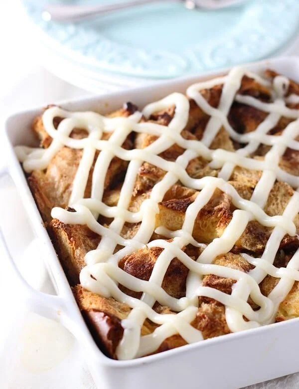 Gooey Cinnamon Roll Baked French Toast Casserole