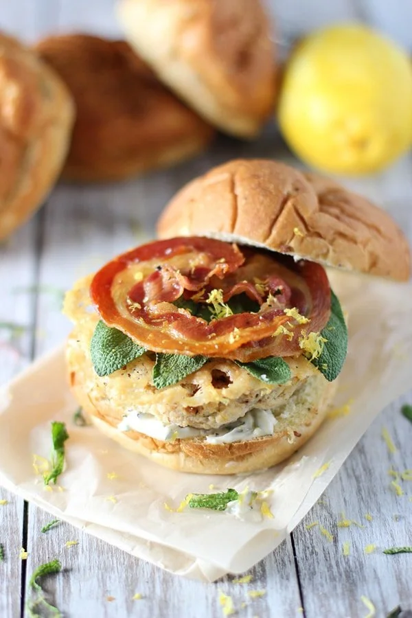 Saltimbocca Turkey Burgers via Cooking for Keeps