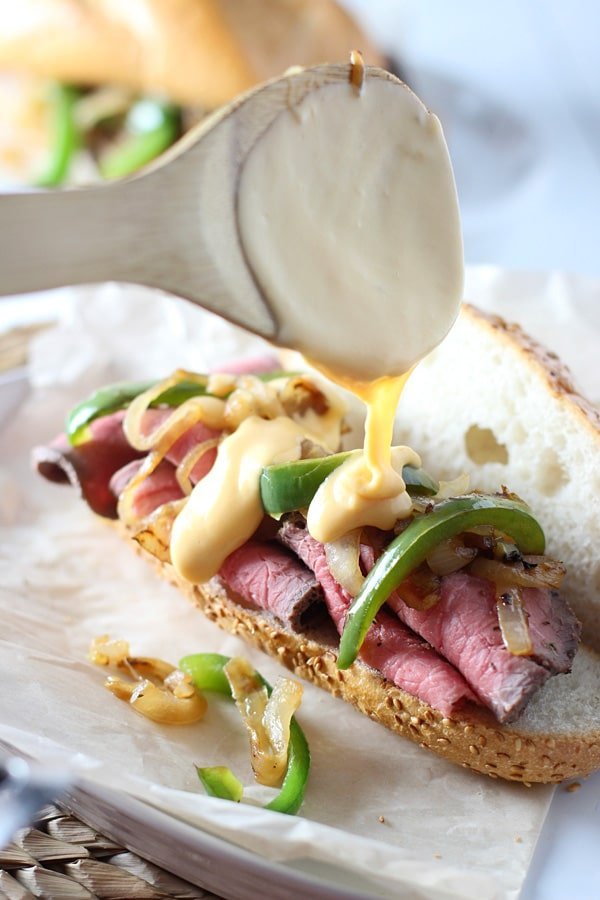 Skinny Roast Beef and Cheddar Sandwiches 8