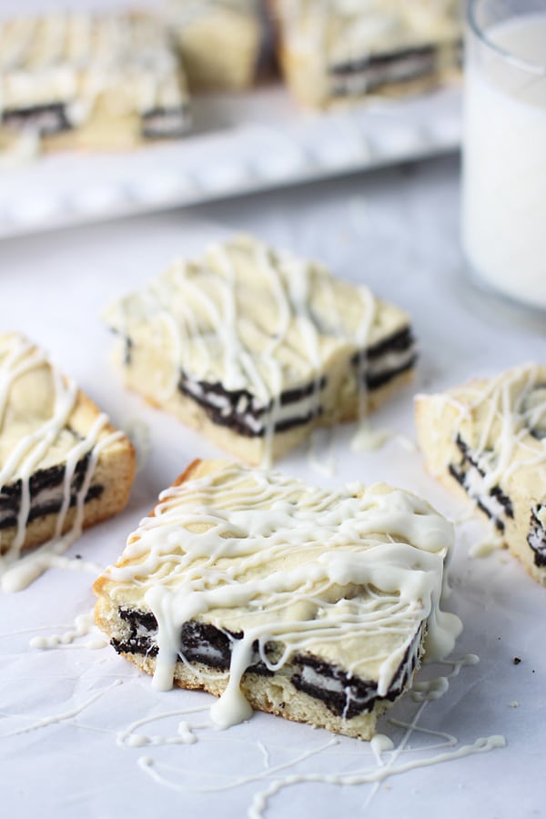 Cookies and Cream White Chocolate Blondies