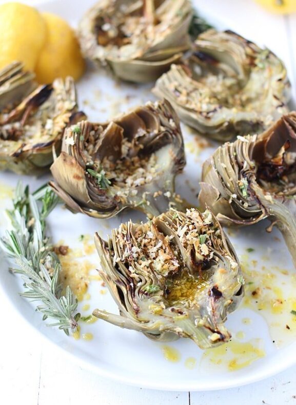 Grilled Artichoke Recipe with Garlic Breadcrumbs Cooking for Keeps