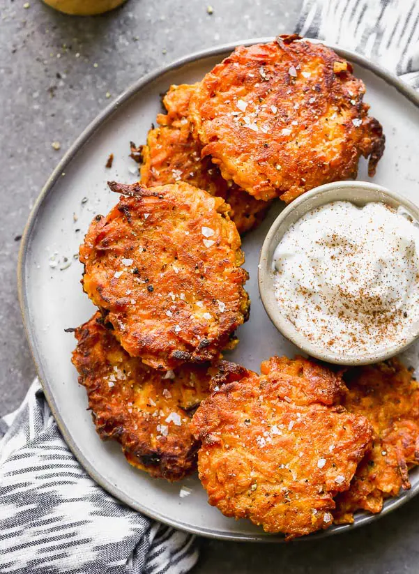 Sweet Potato Latkes - Cooking for Keeps