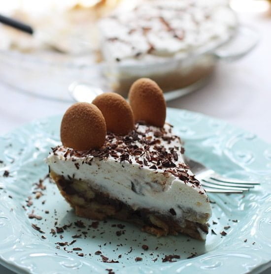 Banana Cream Pie with Chocolate Ganache and Vanilla Wafer Crust PS1