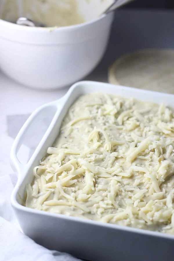 Five Ingedient Verde Chicken Enchilada Stacks via cookingforkeeps.com
