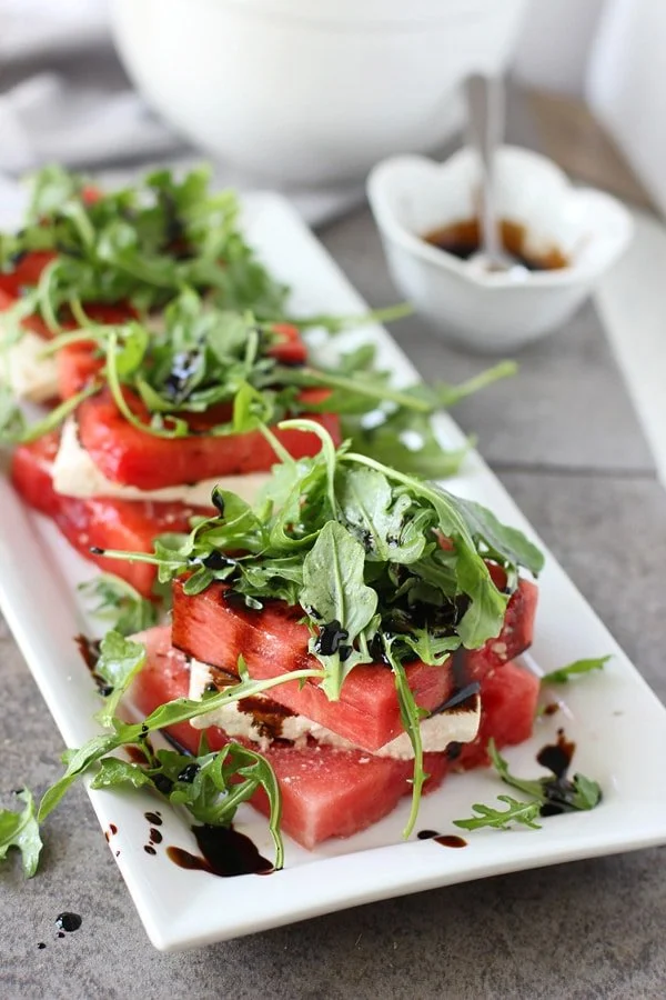 Grilled Watermelon & Feta Stacked Salad 4