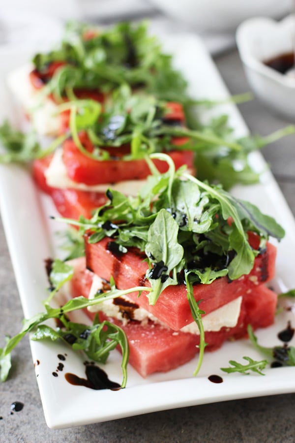 Grilled Watermelon &amp; Feta Stacked Salad 5