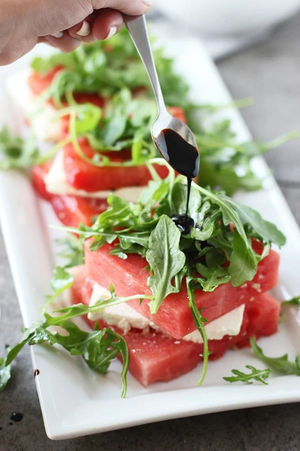 Grilled Watermelon &amp; Feta Stacked Salad 6