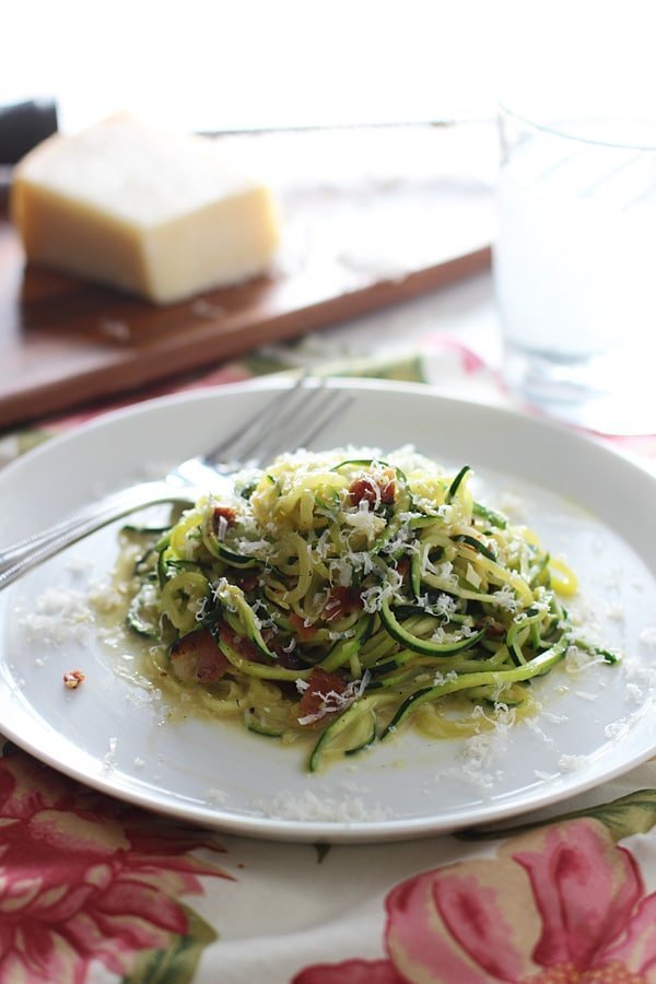 Zucchini Pasta Carbonara 8