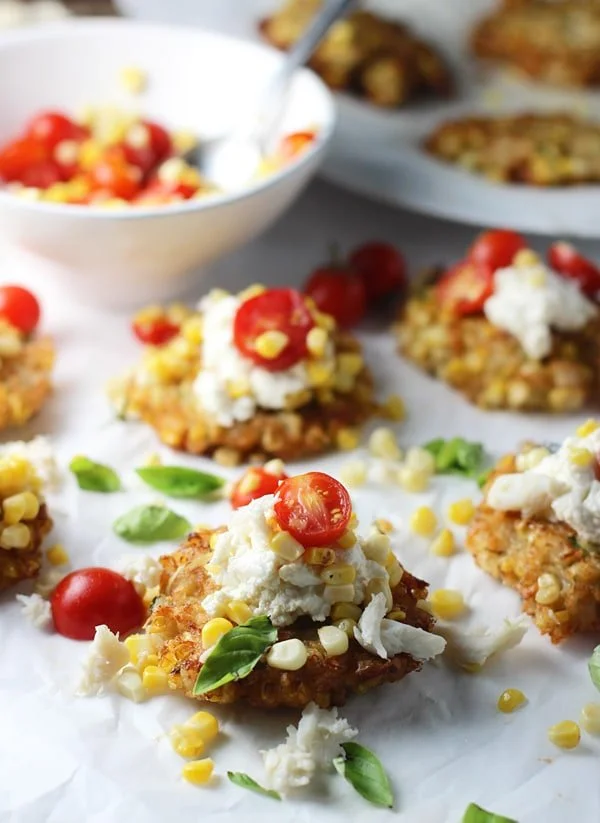 Grilled Corn and Crab Fritters 