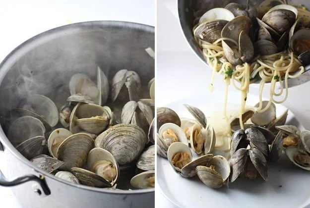 Spaghetti and Clams with Brown Butter and Garlic Breadcrumbs 