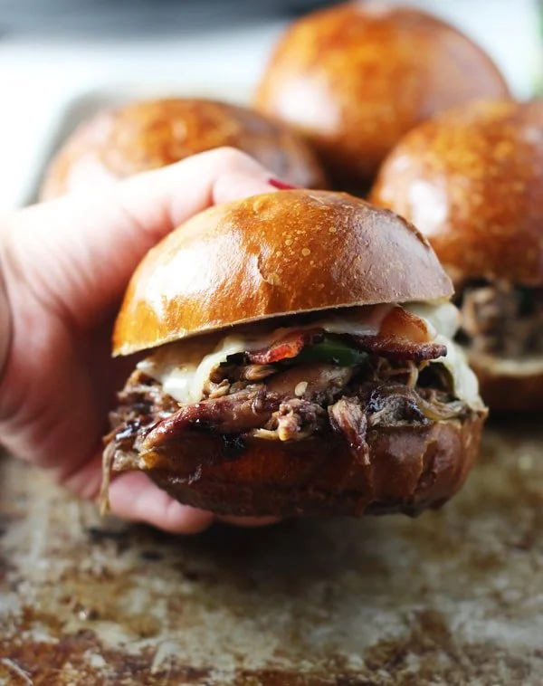 Slow-Cooker Blackberry and Jalapeno Chicken Sandwiches 