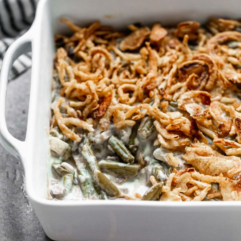Green Bean Casserole with Canned Green Beans Cooking for Keeps