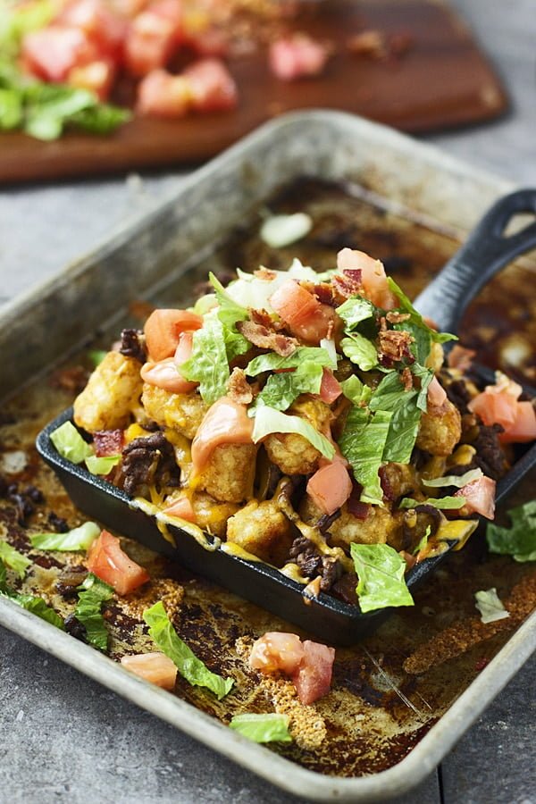 Loaded Bacon Cheeseburger Totchos