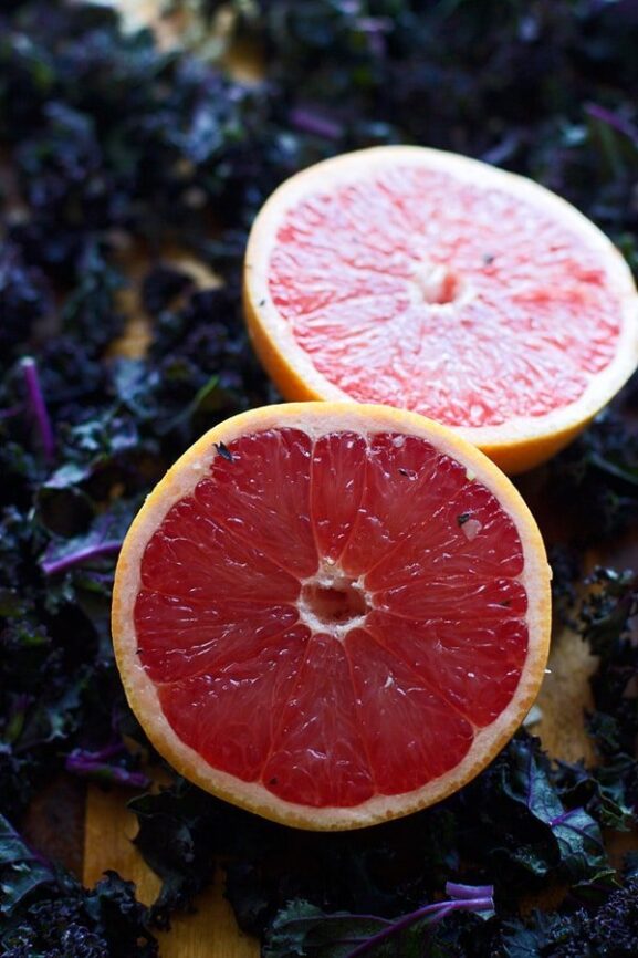 PanRoasted Salmon with Garlicky Kale and Citrus Vinaigrette Cooking