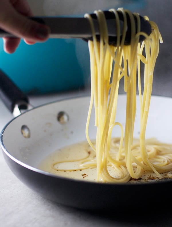 Four Ingredient Spaghetti Carbonara for Two 