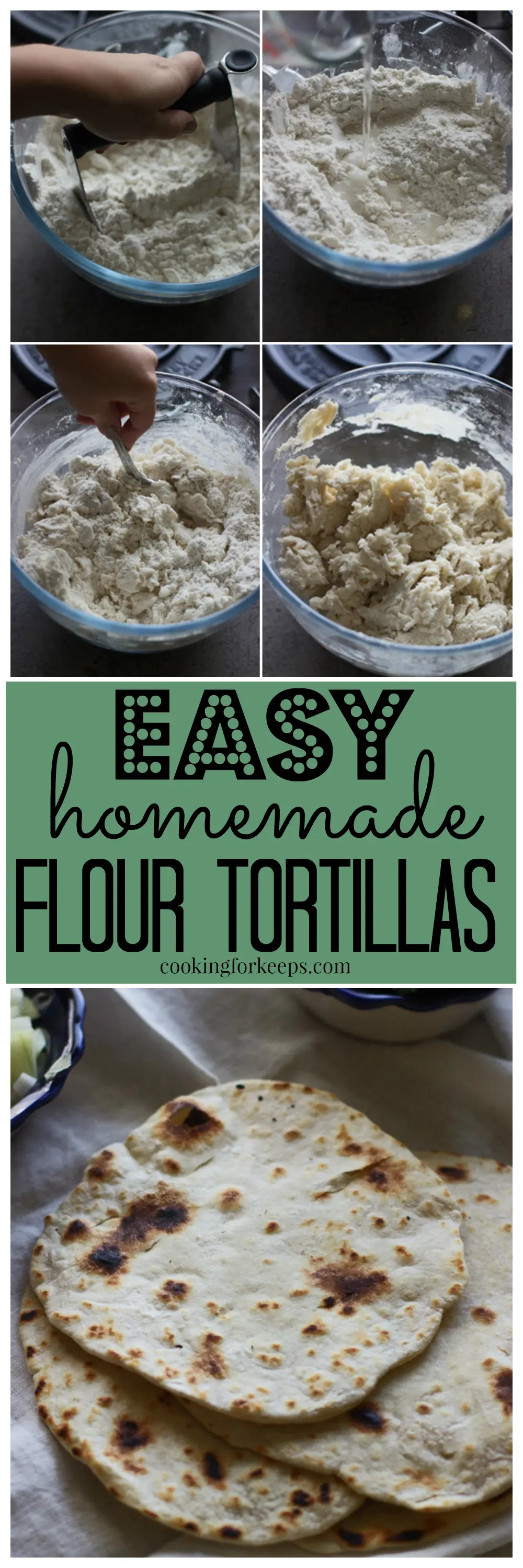 You'll never believe how easy homemade flour tortillas are to make!