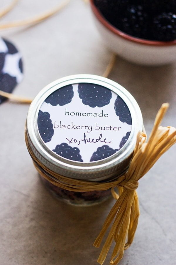 Homemade Black Berry Butter -- The perfect condiment to spread on breakfast breads, but also the perfect gift!