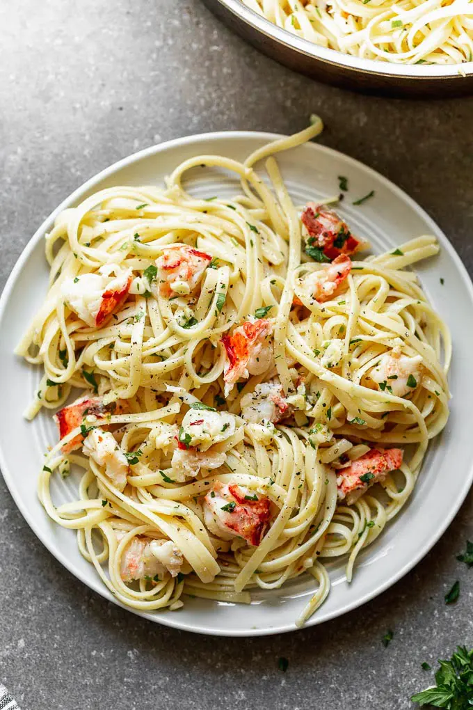 Lobster Scampi with Linguine