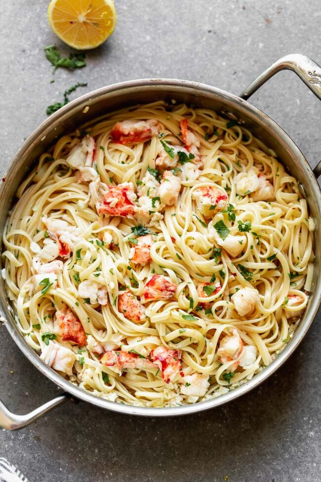 Lobster Scampi with Linguine Cooking for Keeps