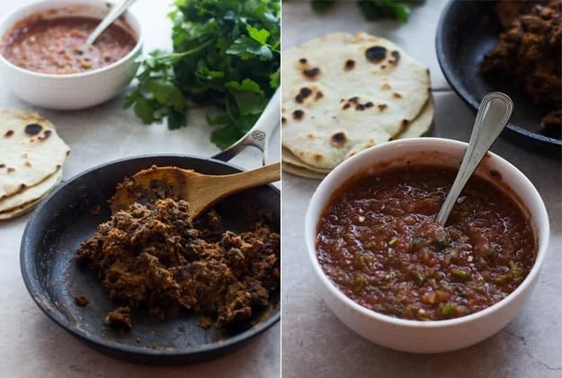 Mexican Breakfast Tostadas with Chorizo Re-fried Beans, Avocado and Poached Eggs