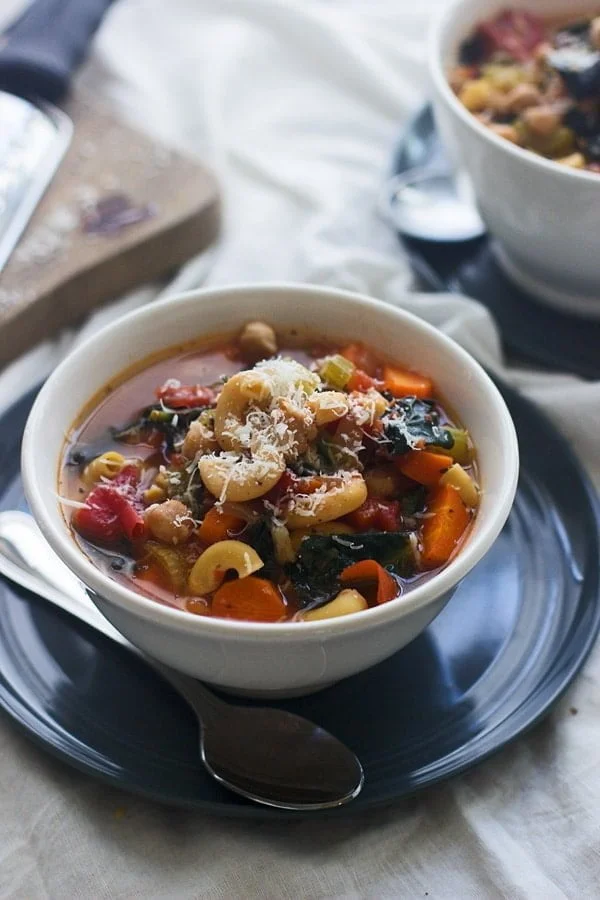 Kale and Chickpea Minestrone