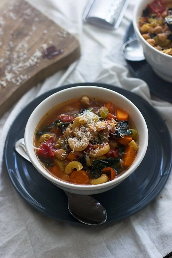 Kale and Chickpea Minestrone