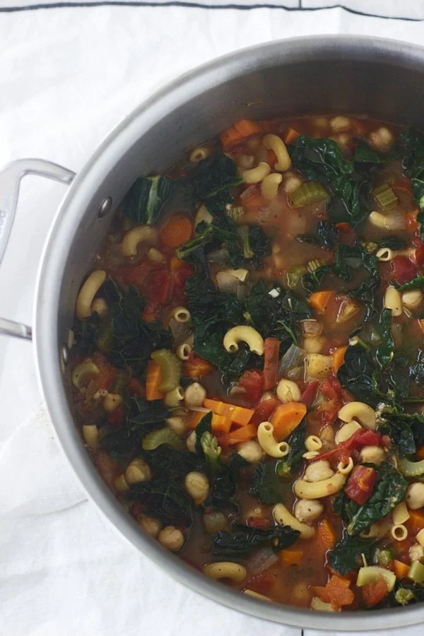 Kale and Chickpea Minestrone