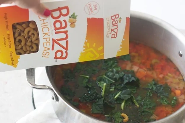 Kale and Chickpea Minestrone