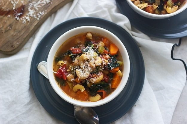 Kale and Chickpea Minestrone